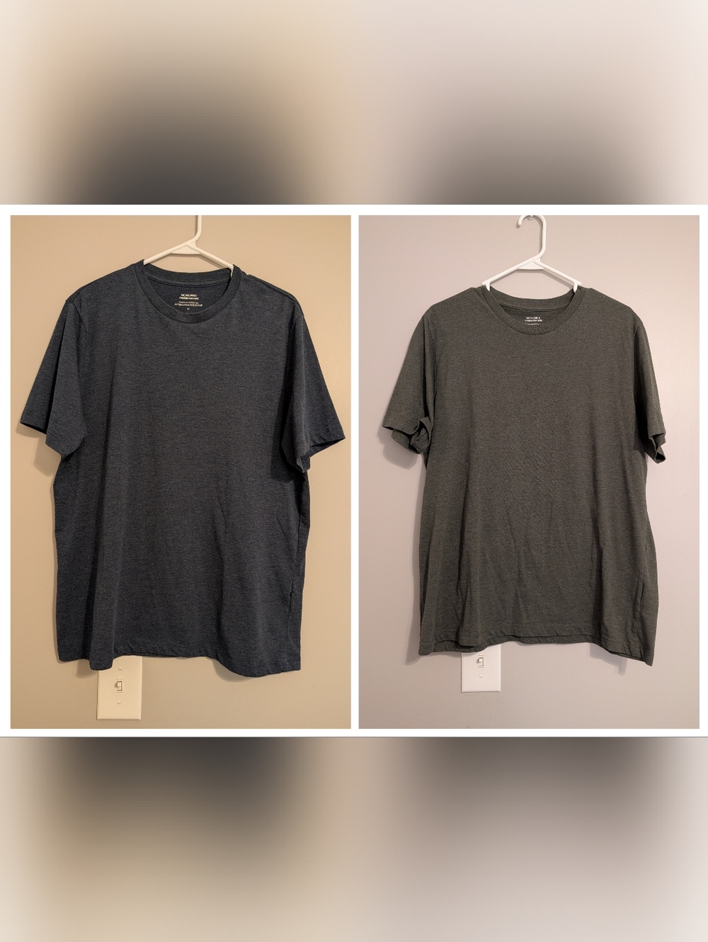 Lot Of 2 Men’s Monoprix Cotton Short Sleeve Crew T-Shirts - Size XL France
